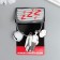 Acryl keychain on a cable with a bell "couple. Pajama party" 10x5 cm