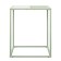 Coffee mayen table, 450 × 450 × 550 mm, white / green color