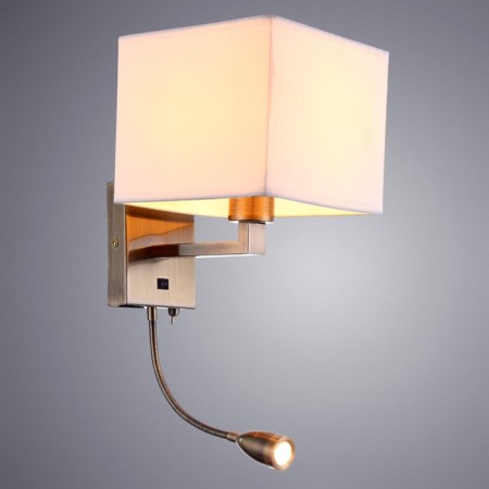 Bra Hall, 1x40W E27 + 1x3W LED, 3000K, 180LM, bronze color-1