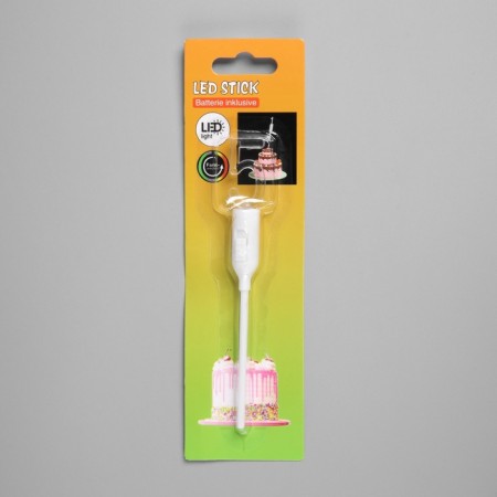 LED candle "Figure 5", 14.5 cm, from batteries LR1130x3 (included), glow of multi (RGB)-2
