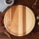 Menzhitsa wooden "Slavic", with a cutting board, D-30 cm, an array of ash