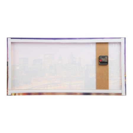 Carty clock is wall-mounted, on canvas, interior, silent "Brooklyn bridge", 40 x 76 cm-5