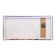 Carty clock is wall-mounted, on canvas, interior, silent "Brooklyn bridge", 40 x 76 cm