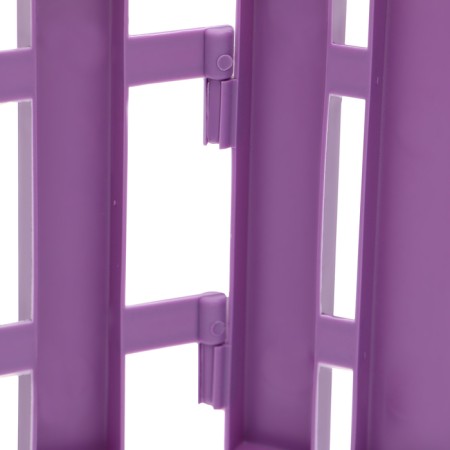 Decorative fence, 25 × 170 cm, 5 sections, plastic, lilac, "wonderful garden"-9