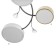 Assami chandelier 7XLED 168W 3000-6000K with white-gold 80x80x21 cm Bayerlux