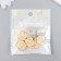 Decor for creativity Plastic "Smiley in a square" yellow, gold 0.3x1.8x1.8 cm