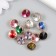Button plastic for creativity "Crystal in the cut" set of 12 pcs mix 1.2x1.2x0.8 cm