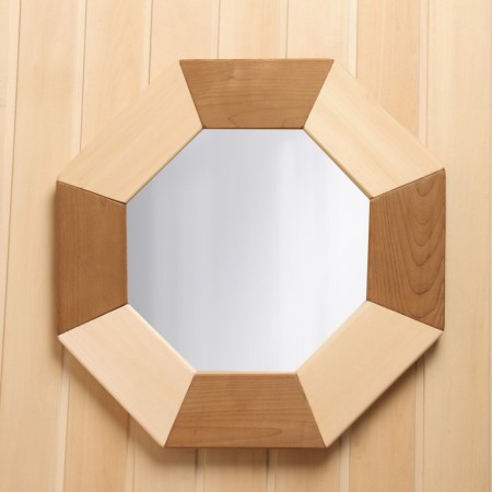 Octagonal mirror "Sota" Zebra, 48x48x3