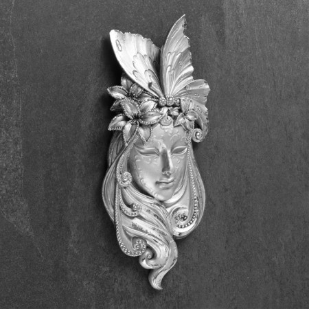Suspended decor "Venetian mask No. 3" 32x15cm, bronze