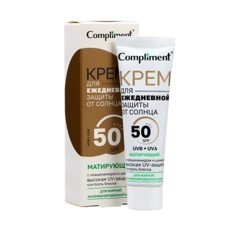 Cream for daily sun protection Compliment matting, 50 ml