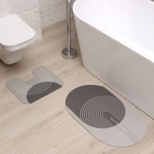 A set of bathroom rugs Ethel 