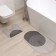 A set of bathroom rugs Ethel "Bathroom" 2 pcs, 48x78 cm, 40x45 cm