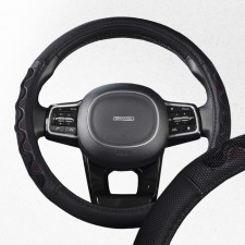 SkyWay Racer-2 m, black and red eco-leather braid
