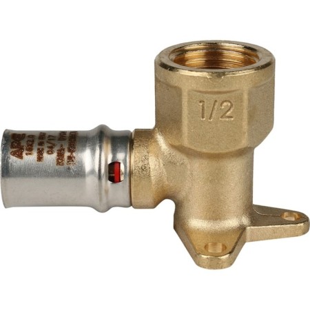STOUT SFP-0018-001216, 1/2 "x 16 mm, wall, fastening, short, brass-1