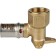 STOUT SFP-0018-001216, 1/2 "x 16 mm, wall, fastening, short, brass
