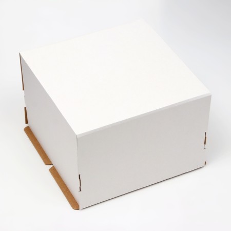 Box for cake, white, 26.5 x 26.5 x19 cm-1
