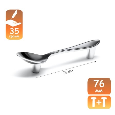 Speechpan "Spoon" Cappio RSC002, m/o 76 mm, color chromium-8