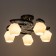 Versalya chandelier 5XE27 40W Black-chromium 60x60x26 cm Bayerlux