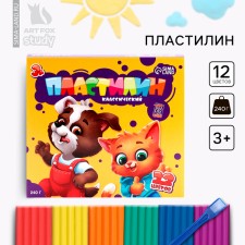 Plasticine 12 flowers soft 240 g 