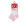 Socks children's cotton CONTE KIDS TIP-Top, size 12, color white, light pink