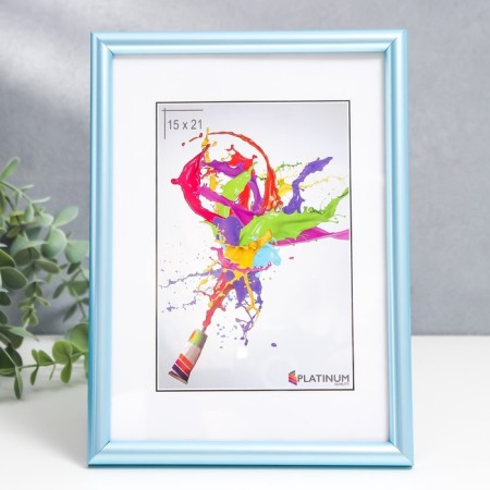 Photo frame plastic "Rainbow" 15x21 cm, blue-1