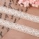 Knitted lace, 20 mm × 10 ± 1 m, beige color