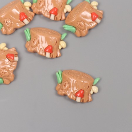 Decor for creativity Plastic "stump" set 6 sh 2.2x2.7x0.8 cm