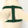 Acunition set is embossed, leash 120 x 1.5 cm, OG 36-49 cm, green-black