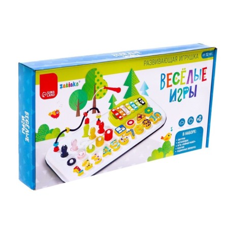 Developing toy "Fun games", blue color-11