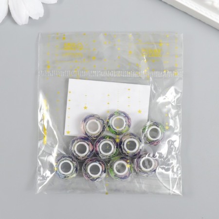 Busina for creativity plastic "Lill - graffiti" 1.3x1.3x0.8 cm-3