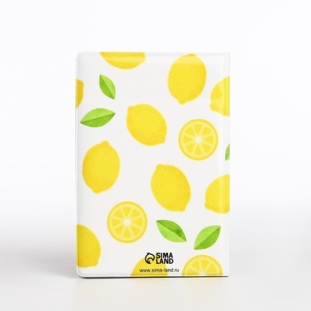 Passport cover, white/yellow color-2