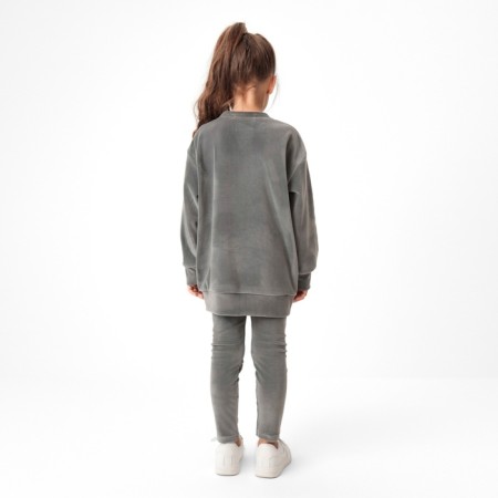 Kidsa (sweatshirt, leggings) KAFTAN PLUSHY R.30 (98-104), gray-3