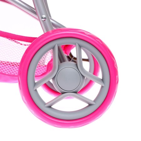 Stroller for dolls summer, with a roof, the handle is adjustable, metal-8