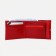 Women's wallet on the button, red color