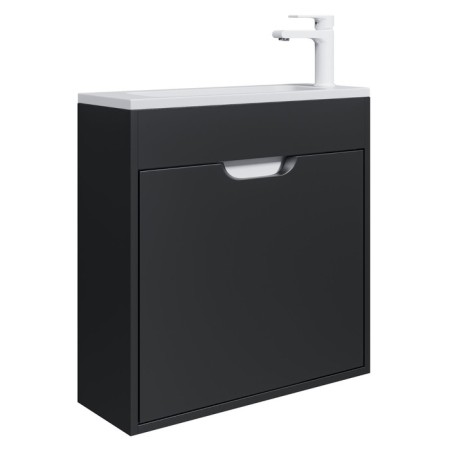 Tumbling under the Uperwood Modul sink, 60 cm, suspended, matte, black-5