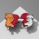Non-Ramenniki icons "kittens", colored in ferrous metal