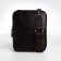 Male bag, textura over the shoulder, genuine leather, dark brown color