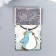 Browler Metal on the cable "Penguin with Flower" Emal 9.7 cm