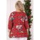 Female blouse, size 52, red color