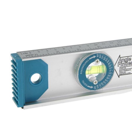 Aluminum level hobbi, skeleton, 3 ampoules, magnet, 120 cm, 1 rotary-1