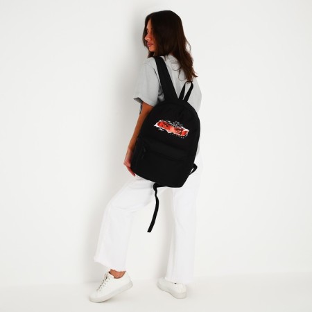 School Youth Backpack "Anime", 29x12x37, lightning department, n/pocket, black-7