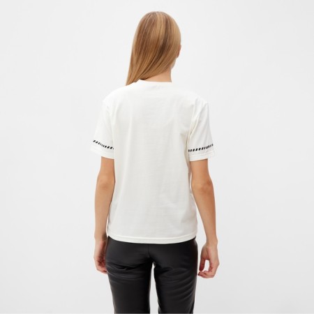 Women's T-shirt with Black Kant Basic Line Milk Color, Rr. 46-2