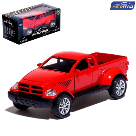 Metal Raptor machine, doors open, 1:32, inertia, red color