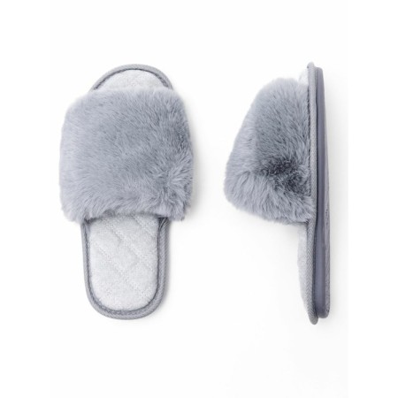 Bunny slippers, size 40-41, color gray-4