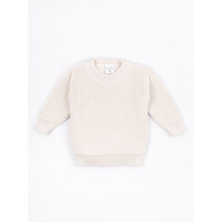 Sweater Knitted Children's Amarobaby Pure Love Buddy, height 92 cm, Milk color-15