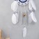 Dreams with the music of the wind "From the evil eye" 4 tubes white feathers 61x16 cm