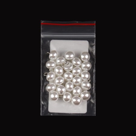 Button on the leg, d = 8 mm, white color-3