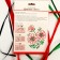 Embroidery with ribbons on the canvas "Red Macs", a set for creativity