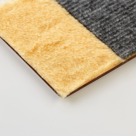 Clogging wall with fur, 45 x 10 cm, gray-9