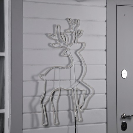 Neon figure "Silver hoof", 55 × 92 cm, 672 LED, 220 V, glow warm white-1
